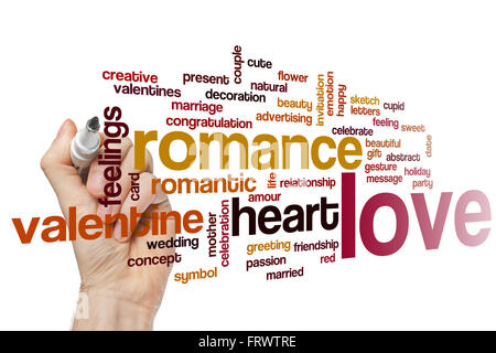 Love concept word cloud background Stock Photo