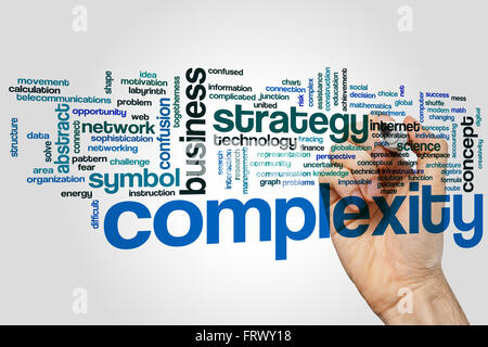Complexity concept word cloud background Stock Photo