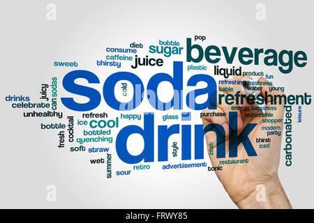 Soda drink concept word cloud background Stock Photo