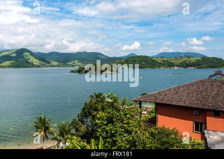 Beach houses near Paraty, Rio de Janeiro state, Brazil Stock Photo