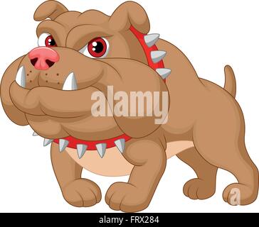 Illustration of bulldog cartoon Stock Vector