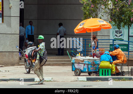 Street scene, CBD, Harare, Zimbabwe Stock Photo