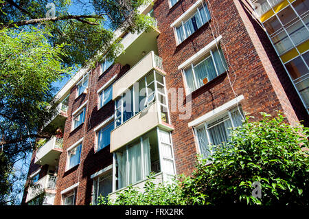 Apartment block, Baines Street, Avenues district, Harare, Zimbabwe Stock Photo