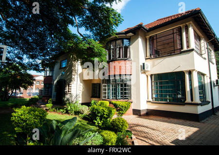 Colonial house, Baines Street, Avenues district, CBD, Harare, Zimbabwe Stock Photo