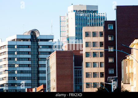 Buildings, CBD, Harare, Zimbabwe Stock Photo