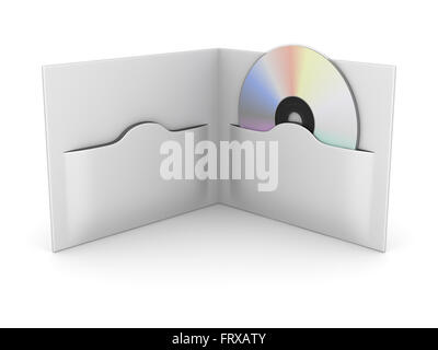 Cd or Dvd Box , This is a computer generated and 3d rendered picture. Stock Photo