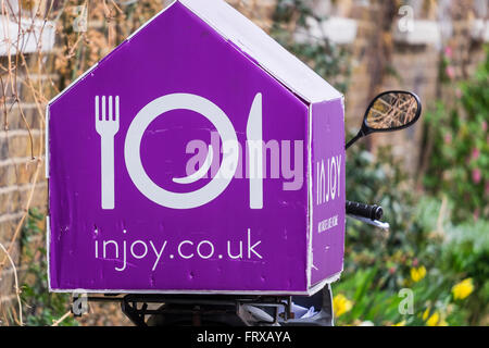 injoy.co.uk home delivery box, London, England, U.K. Stock Photo