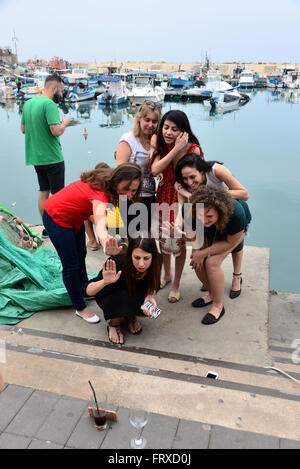 At the old fishing port in the old town, Jaffa, Tel Aviv, Israel