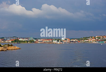 View from ferry to Stromstad, Province of Bohuslaen, West coast, Sweden, Europe Stock Photo