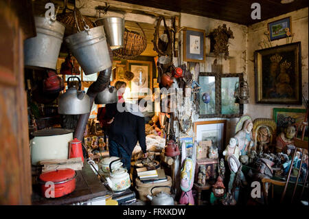 House filled with collection of art and everyday objects, Poland Stock Photo