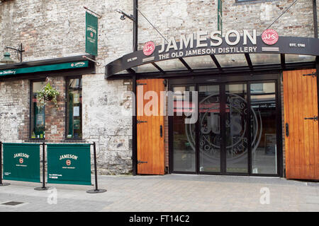 Jameson old whiskey distillery experience dublin Ireland Stock Photo