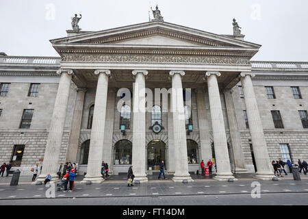 front facade of the general post office gpo site of the 1916 easter rebellion dublin Ireland Stock Photo