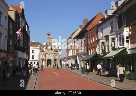 Chichester Cross South Street Chichester West Sussex Stock Photo