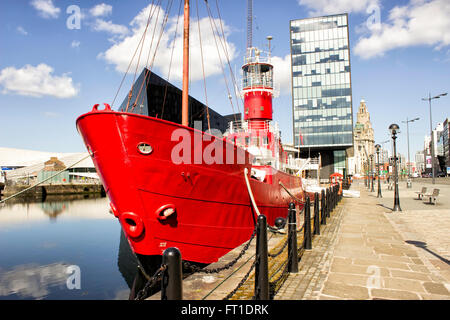 Liverpool city river side Stock Photo