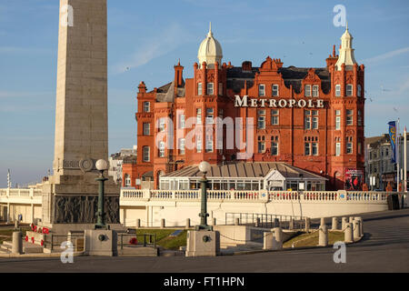 The Metropole Hotel on the Sea front at Blackpool Stock Photo