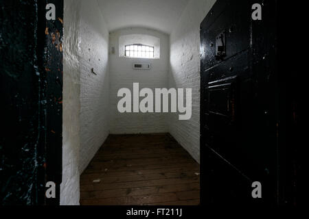 Prison cell at Kilmainham Gaol, Dublin, Republic of Ireland Stock Photo