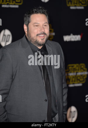 LOS ANGELES, CA - DECEMBER 14, 2015: Actor Greg Grunberg at the world premiere of 'Star Wars: The Force Awakens' on Hollywood Boulevard Stock Photo