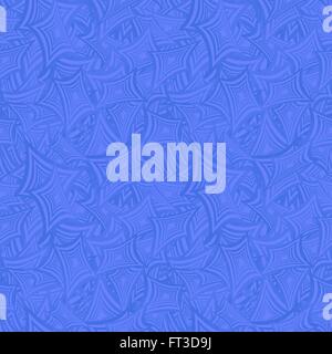 Azure seamless curved rectangle pattern background Stock Vector