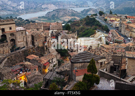 Italian historical city Stilo Stock Photo