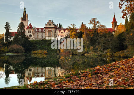 Pruhonice Park and Castle near Prague, Czech Republic Stock Photo