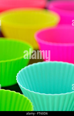 colorful muffins silicone cup Stock Photo