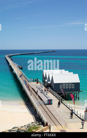 the Busselton jetty on a summers day gorgeous Indian Ocean Stock Photo