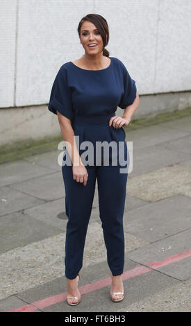 Vicky Patterson outside ITV STUDIOS  Featuring: Vicky Pattison Where: London, United Kingdom When: 23 Feb 2016 Stock Photo