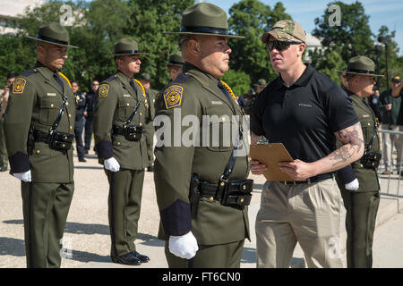 Washington, DC: The 13th Annual Steve Young Honor Guard Competition took place this year featured Border Patrol, the Office of Field Operations, and the Office of Air and Marine. The competition is part of Police Week.  Photos by: Josh Denmark Stock Photo