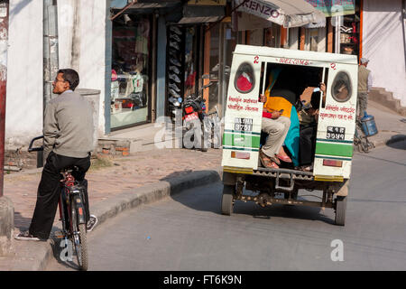 Nepal, Kathmandu. Tuk-tuk Taxi, a Three-wheeled Vehicle Stock Photo - Alamy