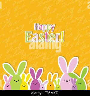 Easter card with copy space Stock Vector
