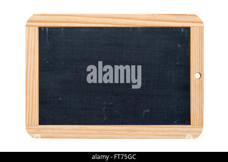 rectangular school slate isolated on white background Stock Photo