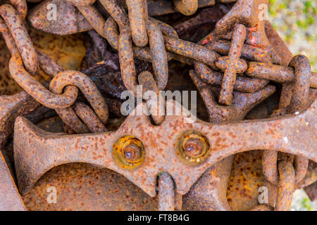 rusty metal chain, Stock Photo