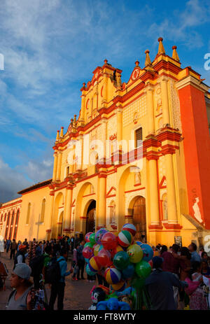 Cathedral of San Cristobal de las Casas, Chiapas, Mexico Stock Photo
