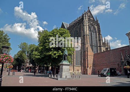 St. Martin's Cathedral, or Dom Church (in Dutch, Domkerk) in Utrecht, Netherlands. Stock Photo