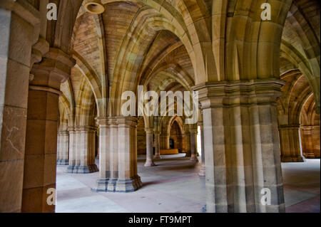 Arches in Glasgow University Stock Photo