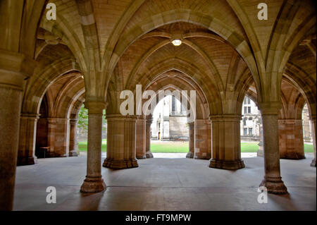 Arches in Glasgow University Stock Photo