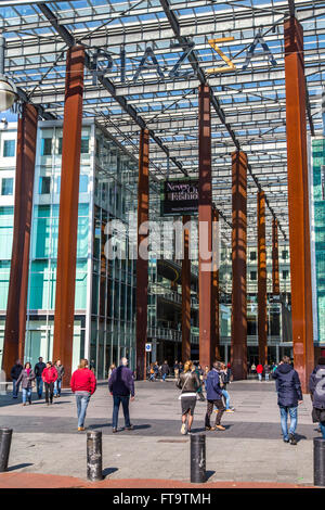 Plaza shopping mall, in the city center of Eindhoven, The Netherlands, Stock Photo