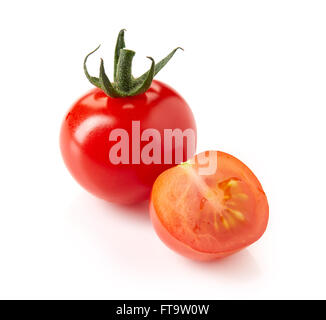 Cherry tomatoes isolated on white background Stock Photo