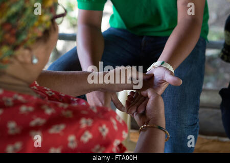 Traditional Practices being used by Healers on the Island of Siquijor,Philippines at the annual Healing Festival Stock Photo