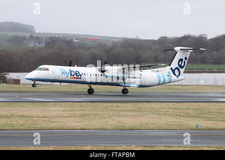 G-FLBB, a de Havilland DHC-8-400 (or Bombardier Q400) operated by the ...