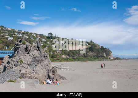 Sumner Beach, Sumner, Christchurch, Canterbury Region, South Island, New Zealand Stock Photo