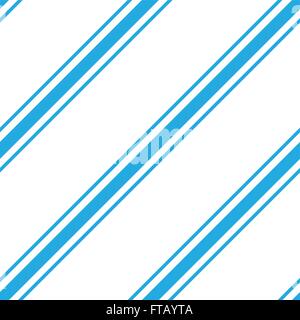 Seamless vector simple wallpaper. The diagonal blue stripes on a white background Stock Vector