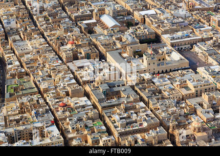 Aerial view over Floriana, Valletta, Malta Stock Photo