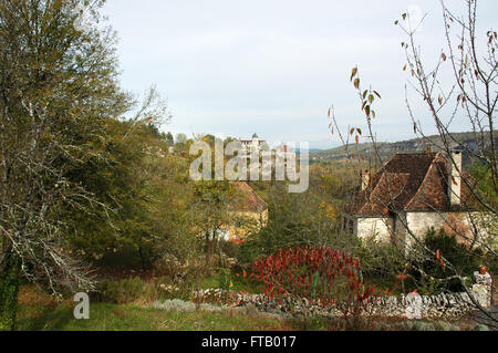 Buildings in The Dordogne. Stock Photo