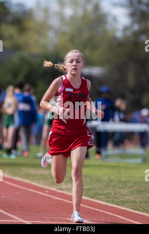 Leader of the the women's 1600 meters at the Burt Williams Track and ...