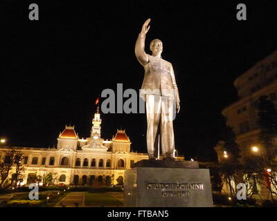 Ho Chi Ming Statue Stock Photo