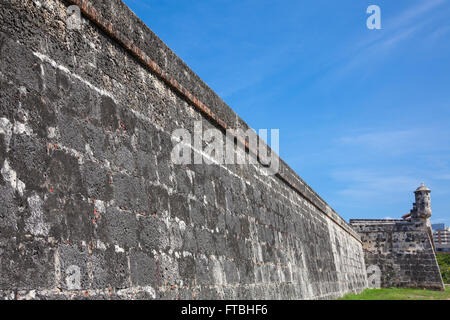 Cartagena's wall Stock Photo