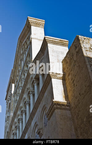 Architectural details at the entrance to Cagliari cathedral, Sardinia Stock Photo