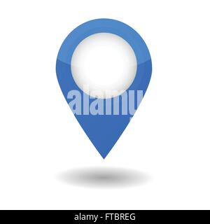 pointer on the map color vector illustration Stock Vector Image & Art ...