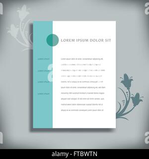 Resume - Cv Template  for print or web use Stock Vector